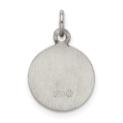 Sophia Jewelers Sterling Silver Polished Confirmation Medal Pendant
