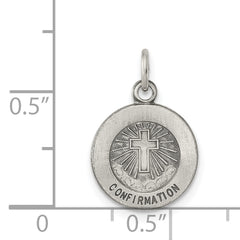 Sterling Silver 925 Confirmation Pendant with Antique Finish Elegant Design
