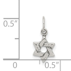 Sophia Jewelers Sterling Silver Star of David Charm Polished Finish