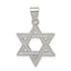 Sterling Silver Satin Star of David Charm