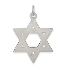 Sophia Jewelers Sterling Silver Star of David Charm Polished Anti-Tarnish