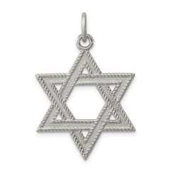 Sterling Silver Star of David Charm