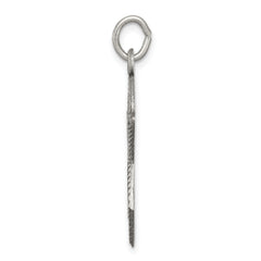 Antiqued Sterling Silver Star of David Charm 925 Vintage Style