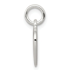 Sterling Silver 925 Love Heart Charm with Polished Anti-Tarnish Finish