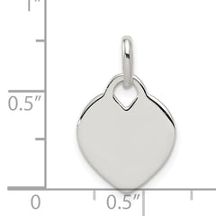 Sophia Jewelers Sterling Silver 925 Heart Pendant Anti-Tarnish Polished Finish