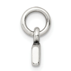 Sterling Silver 925 Grandma Charm with Polished Antique Finish