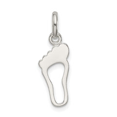 Sterling Silver 925 Foot Charm with Polished Anti-Tarnish Finish