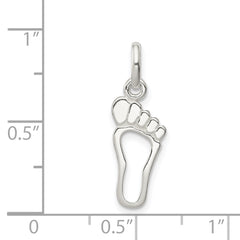 Sterling Silver 925 Foot Charm with Polished Anti-Tarnish Finish