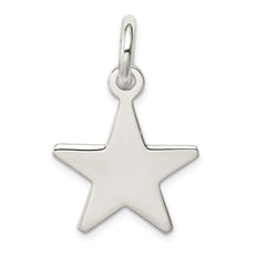 Men's 925 Sterling Silver Star Pendant with Anti-Tarnish Finish