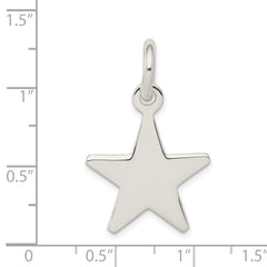 Men's 925 Sterling Silver Star Pendant with Anti-Tarnish Finish