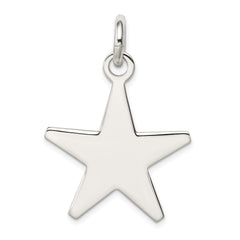 Men's 925 Sterling Silver Star Pendant with Anti-Tarnish Coating