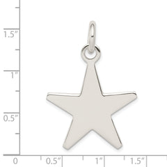 Men's 925 Sterling Silver Star Pendant with Anti-Tarnish Coating