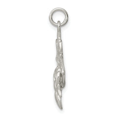Sterling Silver 925 Spider Charm with Anti-Tarnish Casted Design