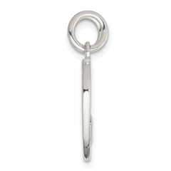 Sterling Silver 925 Heart Charm Pendant Set with Anti-Tarnish Finish