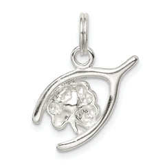 Sterling Silver 925 Themed Pendant with Polished Anti-Tarnish Finish