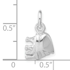 Sophia Jewelers Polished 925 Sterling Silver Piano Charm Unisex Pendant
