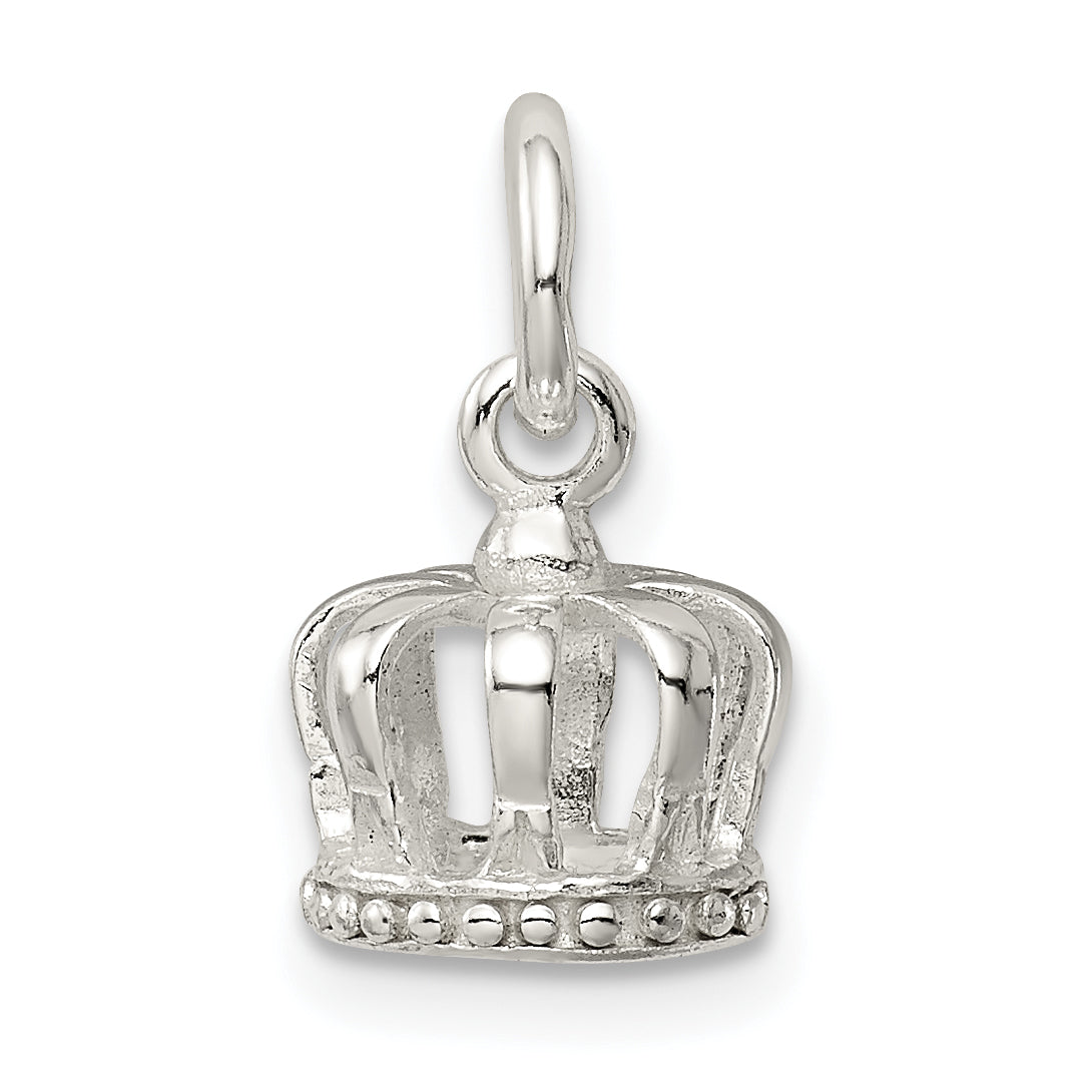Sterling Silver Crown Charm