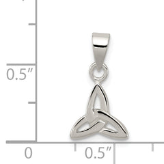 Sterling Silver 925 Trinity Charm with Anti-Tarnish Solid Design