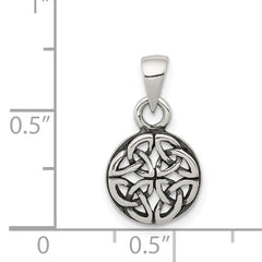 Sophia Jewelers 925 Sterling Silver Celtic Pendant with Antiqued Finish