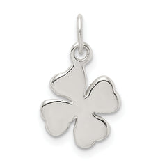 Sterling Silver 925 Four Leaf Clover Charm Polished Anti-Tarnish Elegant Design