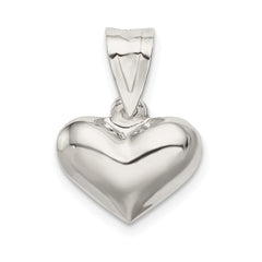 Sterling Silver Puffed Heart Charm