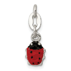 Sterling Silver Enameled Ladybug Charm