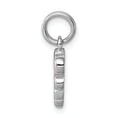 Sophia Jewelers Sterling Silver Dragonfly Charm with Enamel Accents