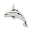 Sterling Silver Antiqued Small Dolphin Charm