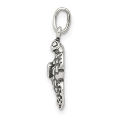 Sterling Silver 925 Antiqued Sea Turtle Charm by Sophia Jewelers