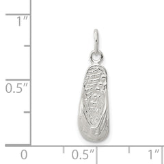 Sophia Jewelers 925 Sterling Silver Polished Flip Flop Charm with Anti-Tarnish Finish