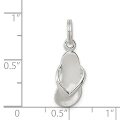 Sophia Jewelers Sterling Silver Polished Flip Flop Charm Anti-Tarnish Finish