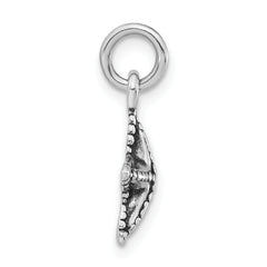 Sophia Jewelers 925 Sterling Silver Starfish Charm with Polished Antiqued Finish