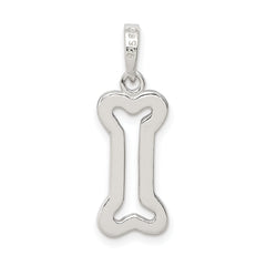 Sophia Jewelers 925 Sterling Silver Bone Pendant with Anti-Tarnish Finish