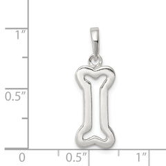 Sophia Jewelers 925 Sterling Silver Bone Pendant with Anti-Tarnish Finish