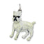 Silver Enamel Brussel Griffon Charm