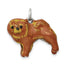 Sterling Silver Enameled Chow Dog Charm
