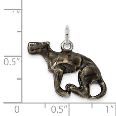 925 Sterling Silver Enamel Greyhound 3D Charm Pendant by Sophia Jewelers