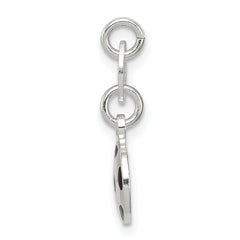 Sterling Silver 925 Enameled Soccer Ball Charm Polished Anti-Tarnish