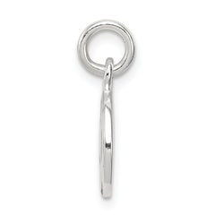 Sterling Silver Enameled Soccer Ball Charm with Polished Finish