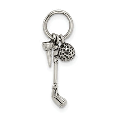 Sophia Jewelers Sterling Silver 925 Polished Golfer's Charm