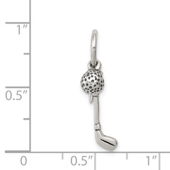 Sophia Jewelers Sterling Silver 925 Polished Golfer's Charm