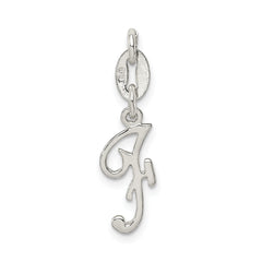 Sophia Jewelers Sterling Silver 925 Initial F Charm with Anti-Tarnish Finish