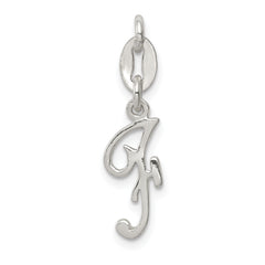 Sterling Silver Letter F Initial Charm
