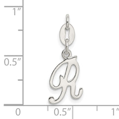 Sophia Jewelers Sterling Silver Initial R Charm with Anti-Tarnish Coating