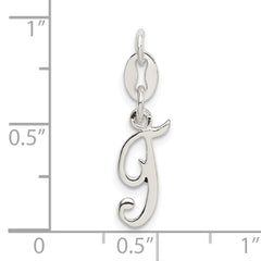 Sophia Jewelers Sterling Silver 925 Initial T Charm with Anti-Tarnish Coating
