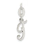 Sterling Silver Letter T Initial Charm