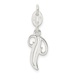 Sophia Jewelers 925 Sterling Silver V Charm with Anti-Tarnish Finish