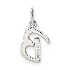 Sterling Silver 925 Initial B Charm with Anti-Tarnish Elegance