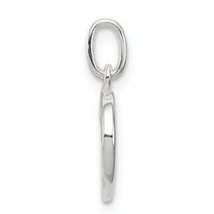 Sterling Silver 925 Letter D Charm with Anti-Tarnish Finish