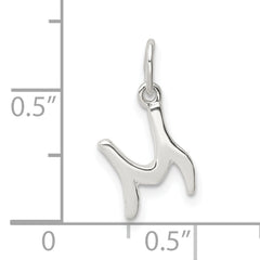 Sophia Jewelers Sterling Silver 925 M Initial Charm with Anti-Tarnish Finish